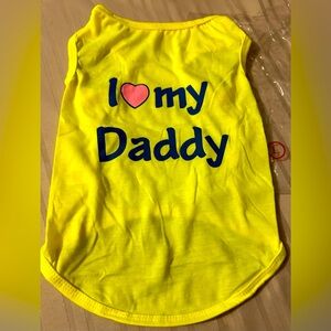 NWT untitled dog tee shirt size large in yellow color